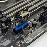MZHOU USB 3.0 19PIN to TYPE-C 20PIN Adapter Front Panel Header IDC Connector view 5