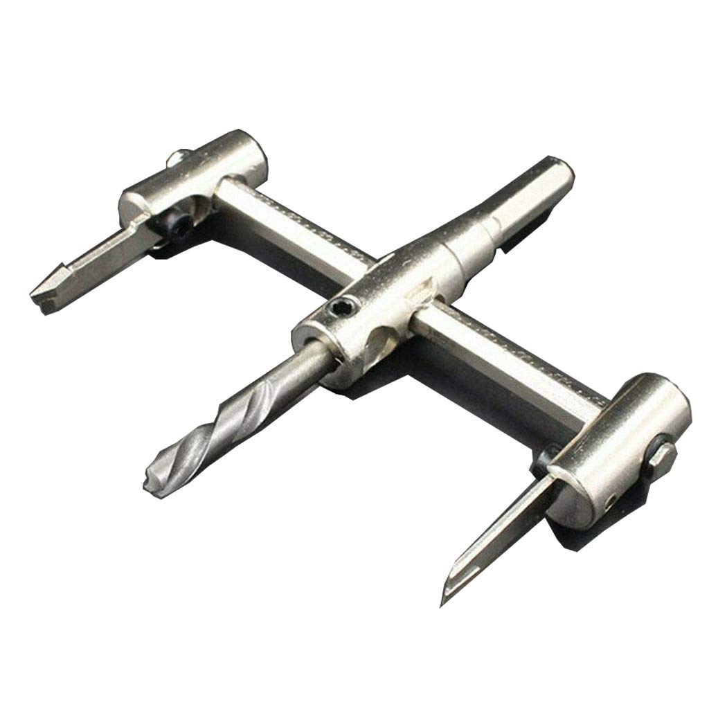 Adjustable Hole Cutter Circle Hole Saw Drill Bit Round Cutting Wood Cutter 40-200mm