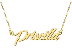 Aoloshow Personalized Name Necklace Custom Any Name Necklaces Jewelry for Womens New Mom Bridesmaid Gift