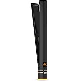 HOT TOOLS Black Gold Ionic 1 1/4 Inch Flat Iron, Use as Straightener for Sleek Straight Hair or Use Rounded Edges for Shiny Curls and Waves, Stylist-Preferred