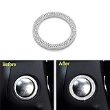 Thor-Ind Bling Crystal Push Start Stop Button Cover Trim Ring for Mercedes-Benz C class CLA GLC GLA 2015-up