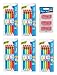 Paper Mate 1862166 Mates Mechanical Pencils, 1.3mm HB #2 Lead, 5 Pack, 25 Count Total and Pink Pearl Erasers, Medium, 3 Count