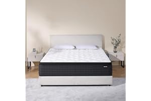 DEHIJU Queen Size Mattress, 12 Inch Hybrid Memory Foam Queen Mattress in a Box, Medium Firm, Pressure Relief, CertiPUR-US