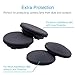 Aobelieve 2 Pairs Silicone Lens Caps for Nikon KeyMission 360 Camera (with and without Underwater Lens Protector)