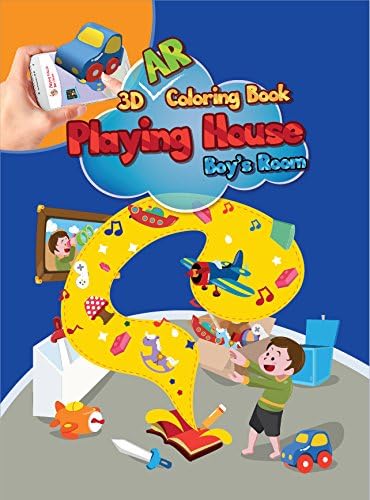 ColorPopUp 3D Coloring Book - Playing House Series Available in 5 Options - Boy's Room