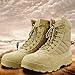 KARKEIN Military Tactical Side Zipper Lace Up combat Boots Breathable Desert Outdoor Hiking Shoes for men and women