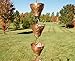 U-nitt 8-1/2 feet Pure Copper Rain Chain: Embossed Sunflower 8.5 ft Length #5501