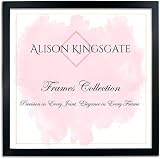Alison Kingsgate Sleek 35x35cm Picture Frame Black Engineered Wood