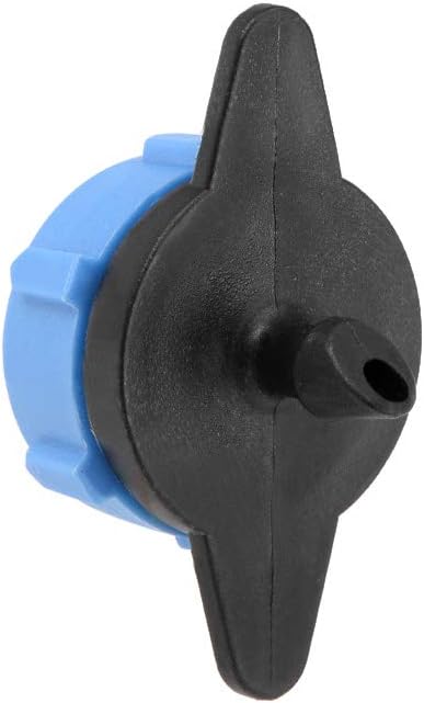 sourcing map Pressure Compensating Dripper 2GPH 8L/H Emitter for Garden Lawn Drip Irrigation with Barbed Hose Connector Plastic Black Blue 10pcs - Image 5