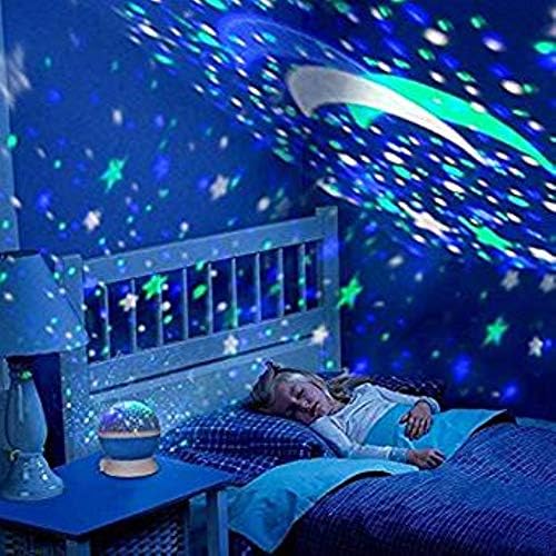 Night Light for Kids Star Projector, FastWin Baby Star Projector Night Lights with 3 Model Romantic Rotating Cosmos Star Sky Moon Projector As Halloween, Christmas, Weddings, Party Gift (Pink)