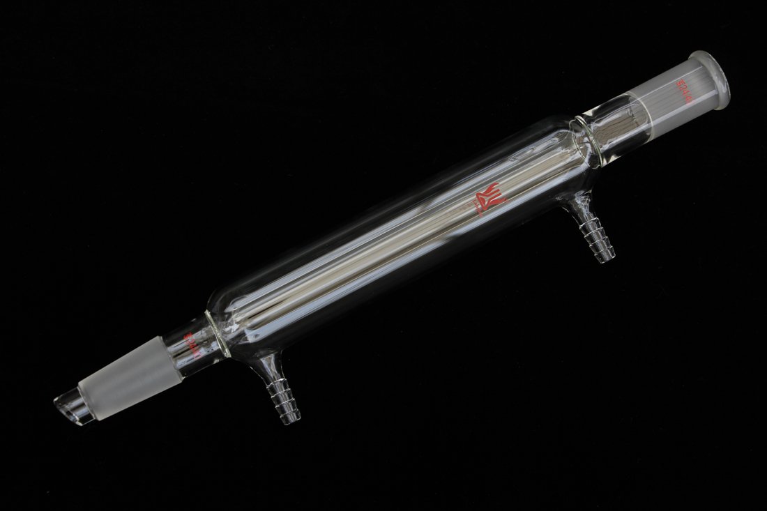 Glass Straight Condenser Joint 24/40 Jacket Length 200mm, Glass Liebig Condenser