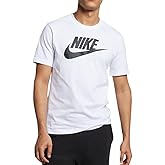 Nike Sportswear Mens Graphic T Shirt (X-Large, White/Black)