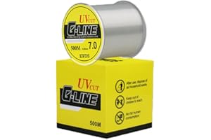 500m Premium Monofilament Nylon Fishing Line – High-Strength 4X Bonded Fishing-Line for Reliable Performance in 6LB & 15LB Te