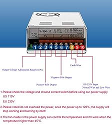 AVAWO® DC 24V15A 360W Switching Power Supply