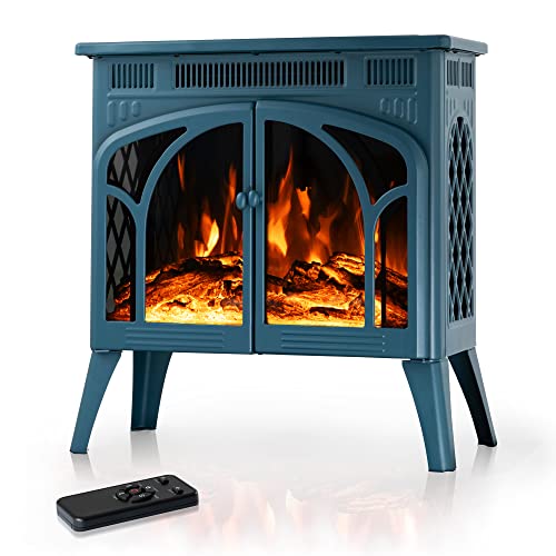Electactic 24Inch Electric Fireplace Stove, FreeStanding Infrared