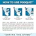POOQUET 4-Ounce Toilet Bathroom Spray, Shrink The Stink™, Premium Scented Poop Deodorizing Air Freshener w/Bamboo Charcoal, 4oz French Lavender