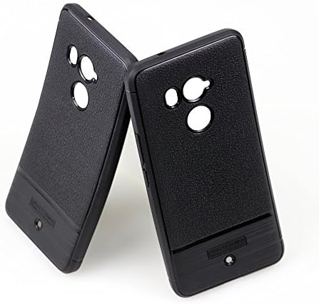 BaLeeLu Phone Case For HTC U11Plus(U11+) Case for Cover Litchi Grain+Carbon Fiber Silicone Soft TPU Black 1Pcs