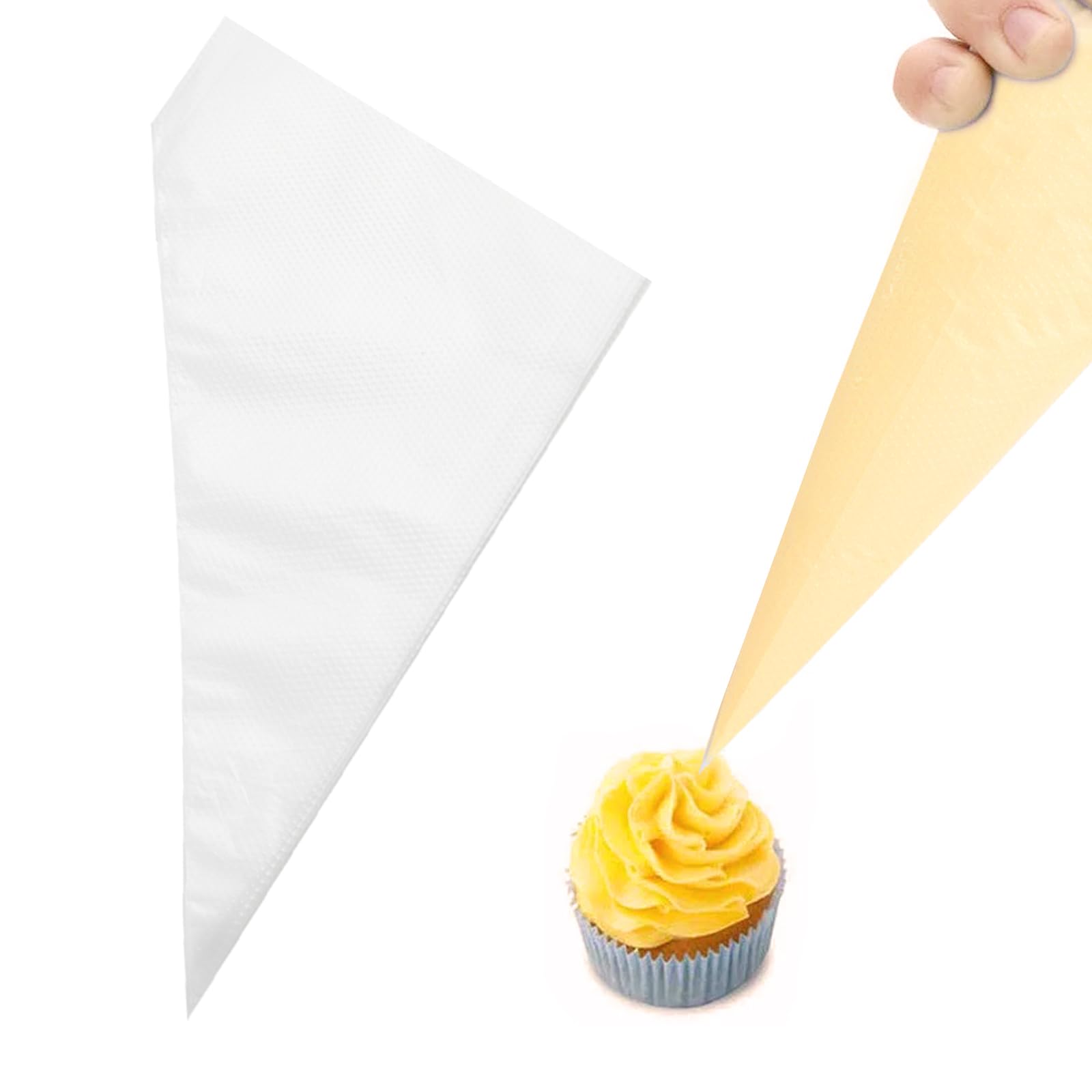 100 Pcs Icing Piping Medium Disposable Piping Bags for Cake Decorating Royal Frosting, Acrylonitrile Butadiene Styrene,20x31cm