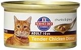 Hill's Science Diet Adult Tender Chicken Dinner Chunks and Gravy Cat Food Can, 2.9-Ounce, 24-Pack