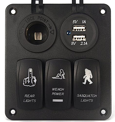 image for DCFlat 3 Gang / 4 Gang / 6 Gang / 8 Gang Circuit LED Car Marine Boat R