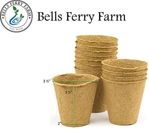 Organic Seed Pots- Wood fiber seed pots ORMI Biodegradeable - (50 3" pots) - compare to Jiffy Pot