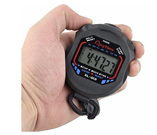 Hewnda Professional Digital Handheld Chronograph Sports Stopwatch Timer Stopwatch
