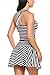 Avidlove Women's One Piece Swimsuits Striped Slim Swimwear Padded Swim Dress Bikinis