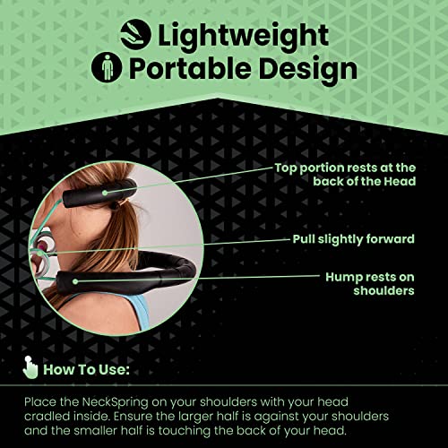 Portable Neck Strengthener by NeckSpring, Relieves Neck Pain, Restore