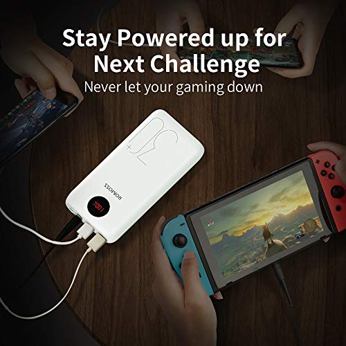 ROMOSS USB C Power Bank, 26800mAh PD Portable Charger 18W 3 Outputs and 3 Inputs External Battery Packs Compatible for iPhone Xs Max, iPad Pro, Nintendo Switch, Samsung S8 and Other Smart Devices