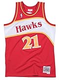 Mitchell & Ness Atlanta Hawks Dominique Wilkins Mens Mesh Swingman Jersey in Red