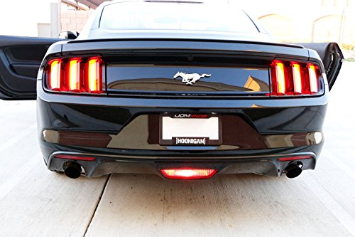 iJDMTOY (1) 28-SMD Red/White LED Bulbs For 2015-up Ford Mustang, 2011-2014 Chevy Volt As Rear Fog Light, Backup Reverse Light