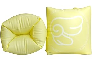 CAMPOTIA Arm Floaties for Kids Pool – Safe Inflatable Swim Aid with Dual Air Chambers & Double Valve | Durable PVC for Swimming | Toddlers & Adults | Cotton Candy Armtube