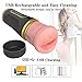 Male Masturbator Cup, Pocket Pussy Stroker with 2-in-1 Vagina and Oral Masturbation, 10 Vibration Realistic Textured Vagina Vibrating Stroker Mens Sex Sexual Toy Massager for Male Men Couples (1)
