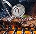 Aveloki Roasting Meat Thermometer T729E,Stainless Steel Classic Fry Meat Thermometer,Silver Easy-Read Face for BBQ Household