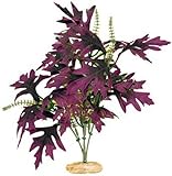 Vibran-Sea Amazon Butterfly Leaf Silk-Style Aquarium Plant, Extra-Large 18-19 tall, Plum