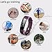 Kybeco Fitness Tracker, Elegant Waterproof Heart Rate Monitor Activity Tracker Bluetooth Wearable Wristband Wireless Step Counter Smart Bracelet Watch Android iOS Smartphones (Purple)