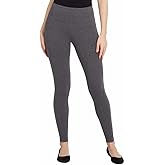 Max & Mia Ladies' French Terry Legging, Heather Grey, Small