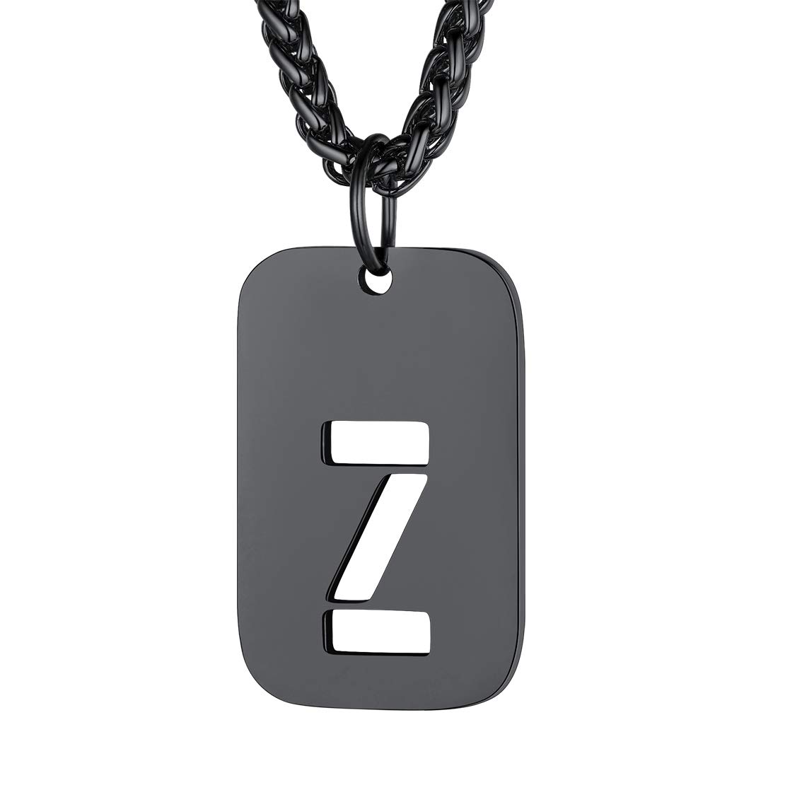 FindChic Dog Tag for Dad Chain for Men with Initial Pendant Letter Necklace — image 1