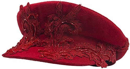 Baker Boy Hat, Women Caps, Fascinator, Beret Cabbie Hat For Ladies, Red, Valentines Day Gift for Women