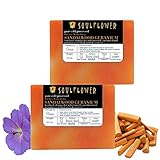 Soulflower Sandalwood Geranium Shampoo Bar for