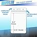 Mifflin-USA Lanyard with Vertical ID Name Holder (Black Cord, Clear 2.25x3.5 Inch Card Holder, 6 Pack)