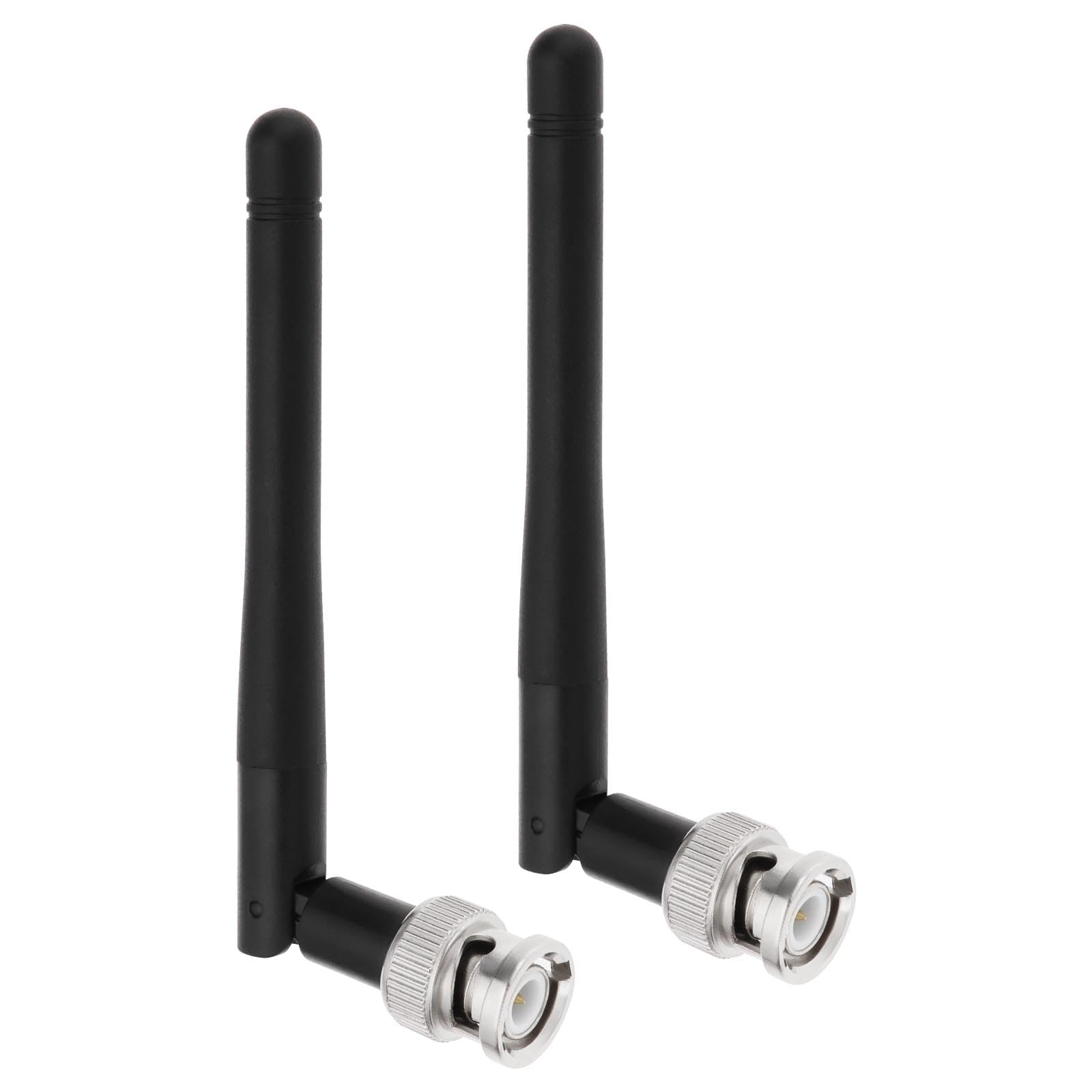 ECSiNG 2PCS UHF Antennas Black ABS Radio Antennas Wireless Microphone Antennas Compatible with Sennheiser EW100 EW300 EW500 G3 Receiver with BNC Connector