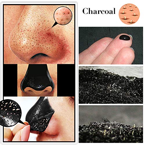 SHILLS Charcoal Mask for Men, Purifying Peel Off Mask, Black Face Mask Peel Off, Black Mask Deep Clean Pore, Blackhead Remover, 1 Bottle (1.69 fl. oz) and a Brush Set