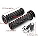 7/8 Inch Motorcycle Universal Rubber Black/Brown Handlebar Hand Grip Bar End for Cafe Racer Bobber Clubman Custom (Grip Bar End Black)