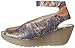 FLY London Women's Yala Snake-Print Leather Wedge Sandal