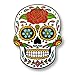 Pinsanity Day of the Dead Sugar Skull Enamel Lapel Pin