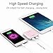 SINOELE Power Banks 10000mAh Ultra Mini Cell Phone Charger Quick Charging Battery Bank for iPhone,iPad,Samsung Galaxy and More (Pink)