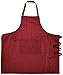 Kay Dee Designs Pin Striped Oversize Apron, Claret