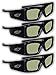 SAMSUNG 4 PACK Compatible eDimensional RECHARGEABLE 3D Glasses for 2011-15 Bluetooth 3D TV’sthumb 4