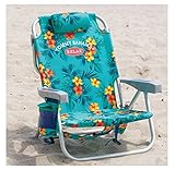 Tommy Bahama 2017 Backpack Cooler Beach Chair Lounge with Storage Pouch and Towel Bar (VARIOUS COLORS) (Green Floral)